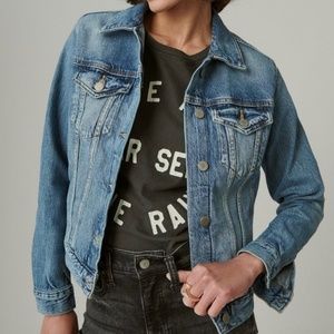 Lucky Brand The Tomboy Trucker Denim Jacket Size Small